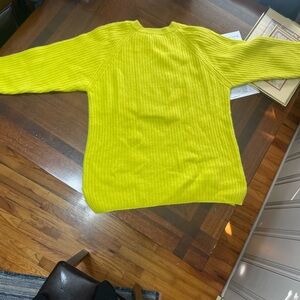 Vibrant Lime Women's Crew Neck Sweater